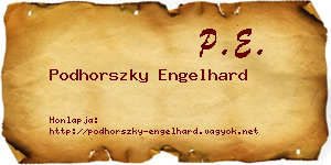 Podhorszky Engelhard névjegykártya